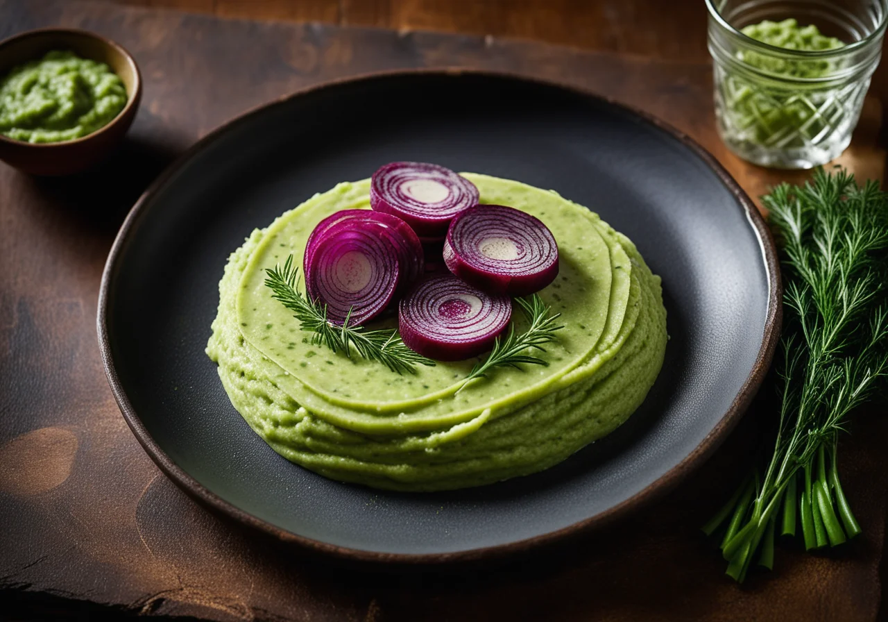 Kassler with Pea Puree and Sauerkraut