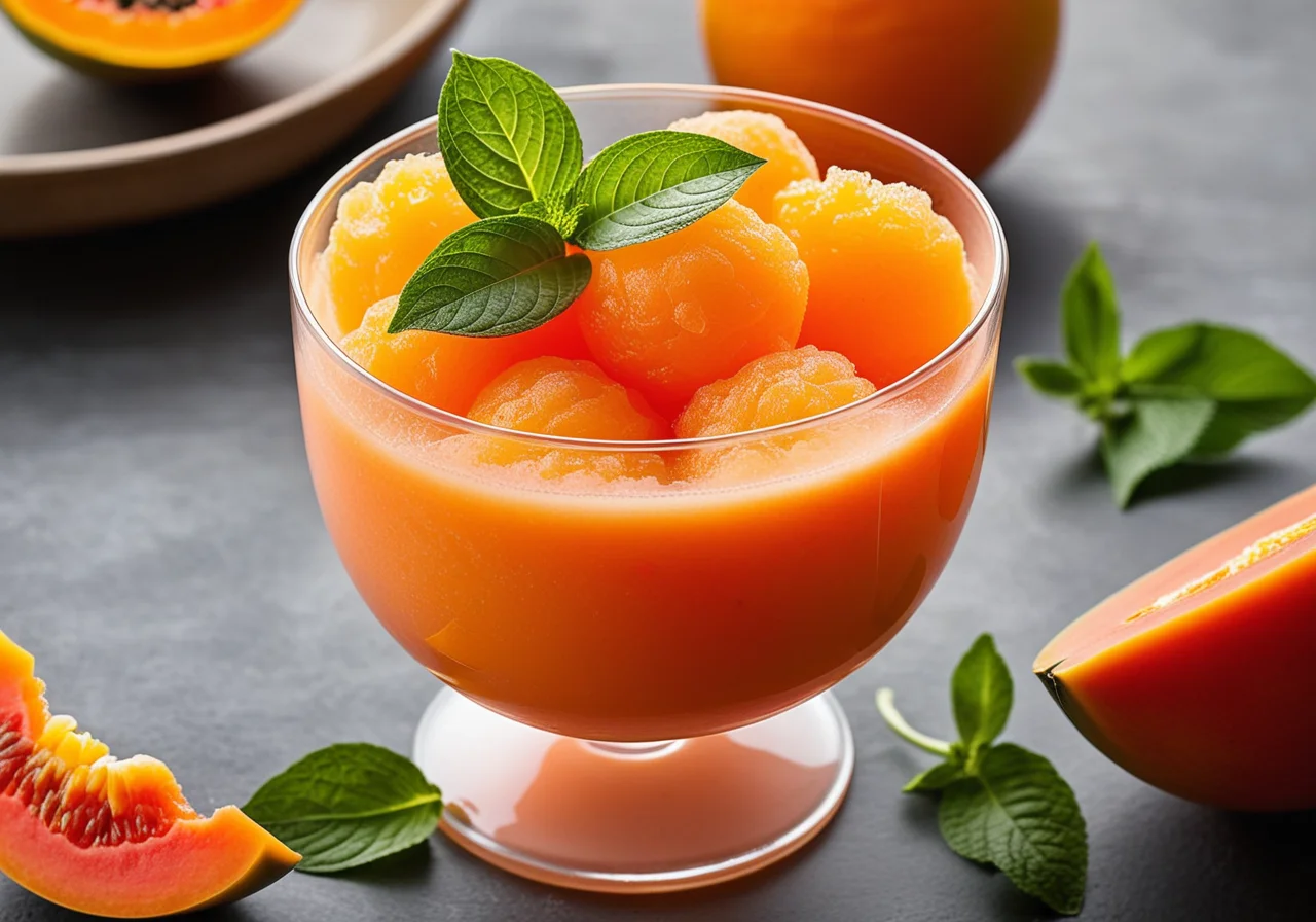 Papaya Sorbet
