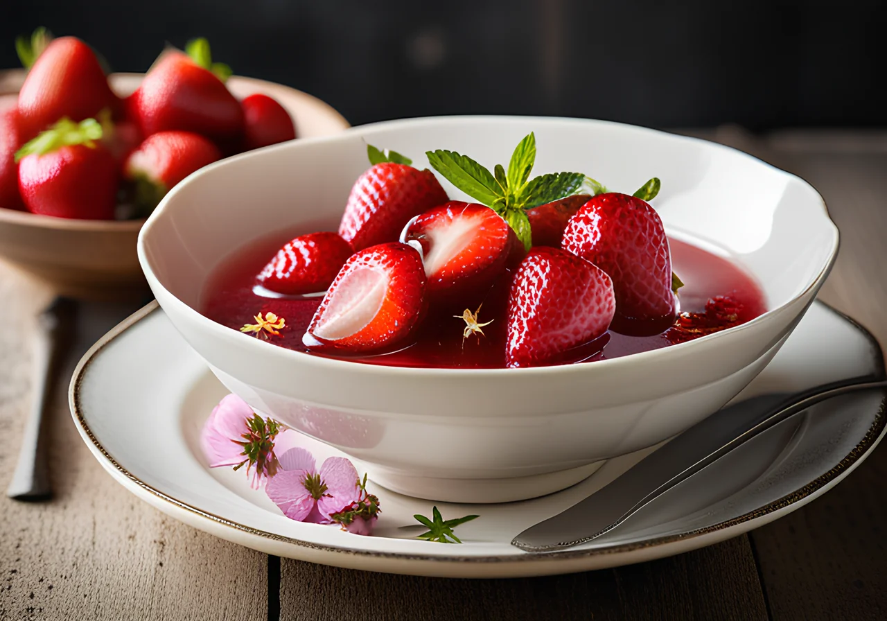 Strawberry-ginger Compote Without Sugar