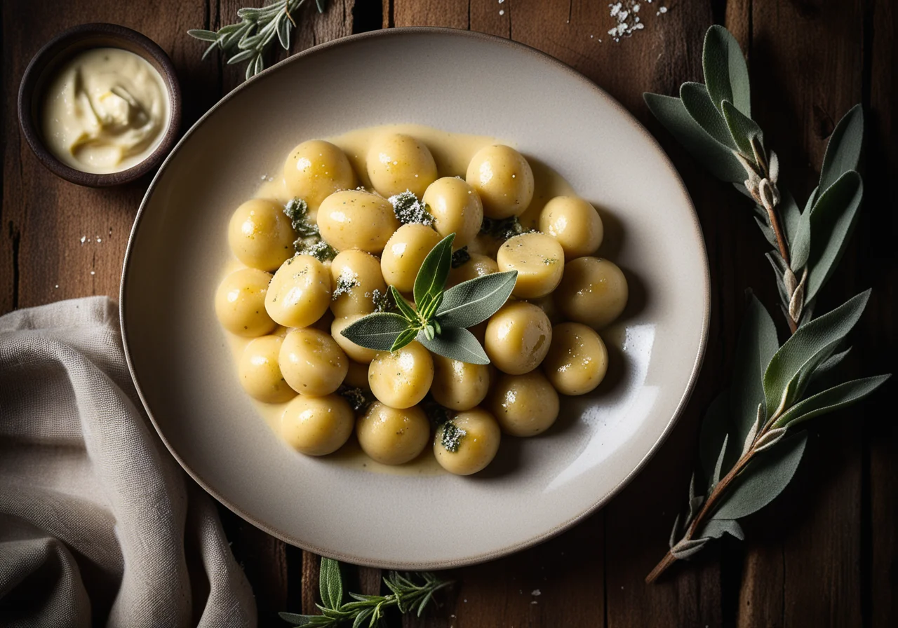 Quark Gnocchi with Sage Butter Sauce