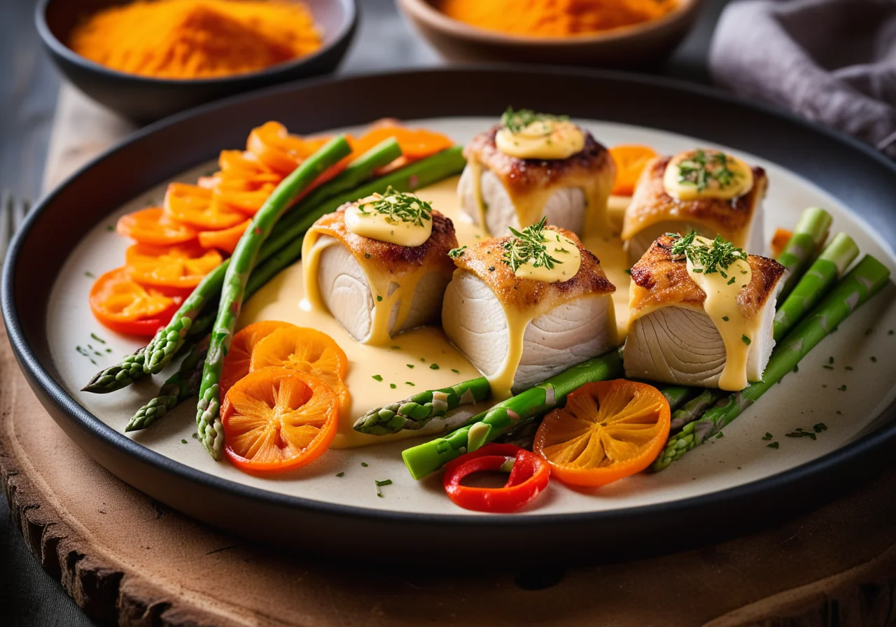 Seezungenrouladen with Spring Vegetables