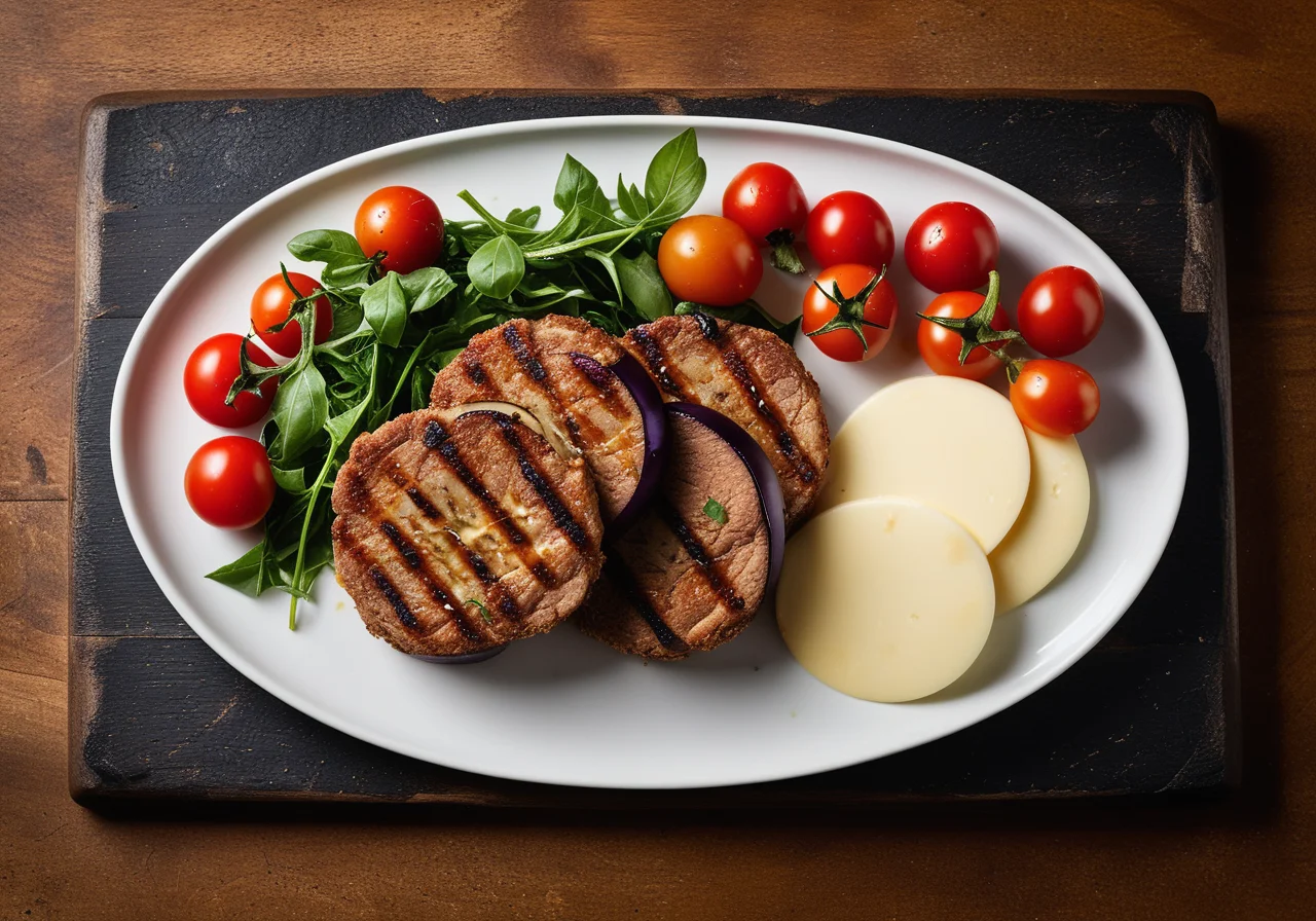 Mediterranean grilled veal cutlets