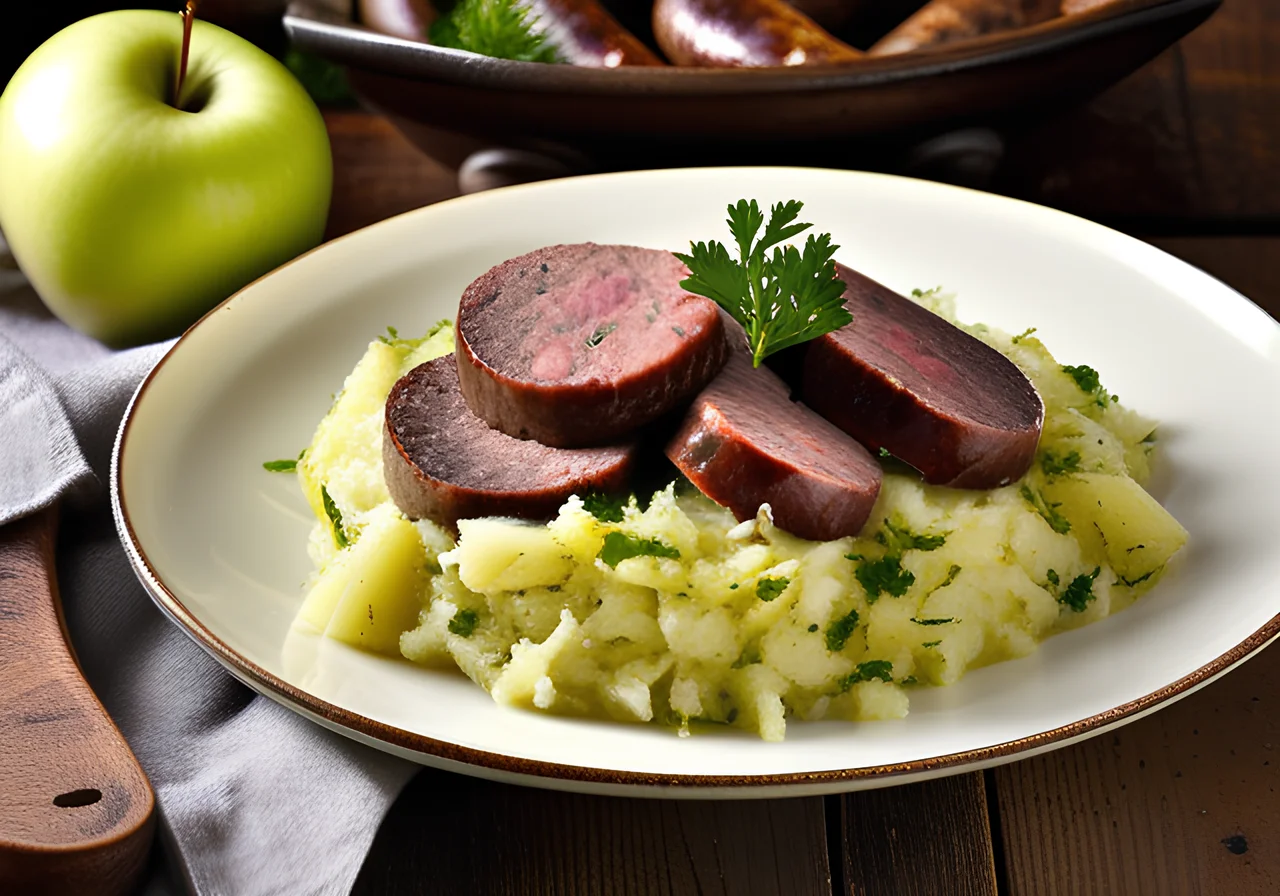 Blood and Liver Sausage with Sauerkraut