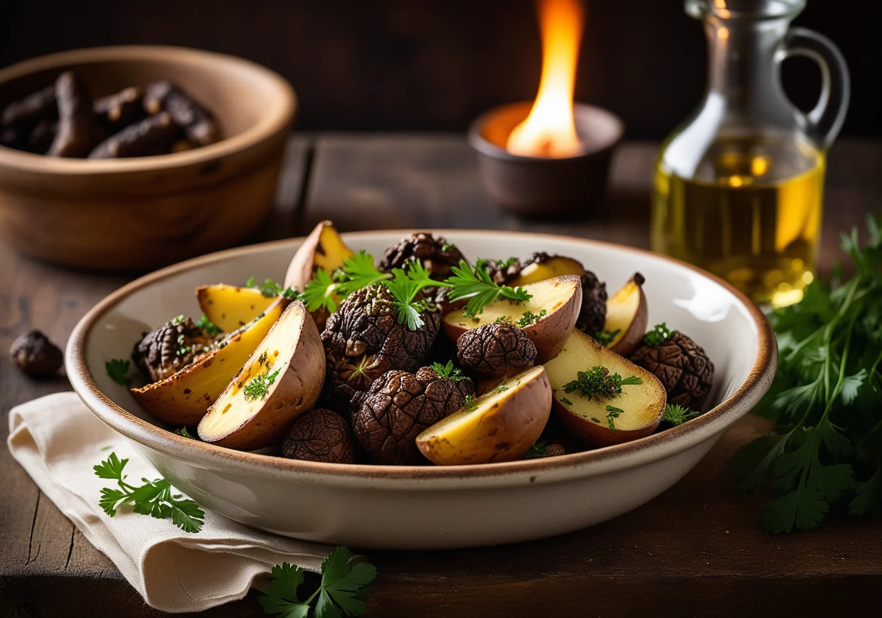 Oven‑Baked Potatoes with Morel Mushrooms