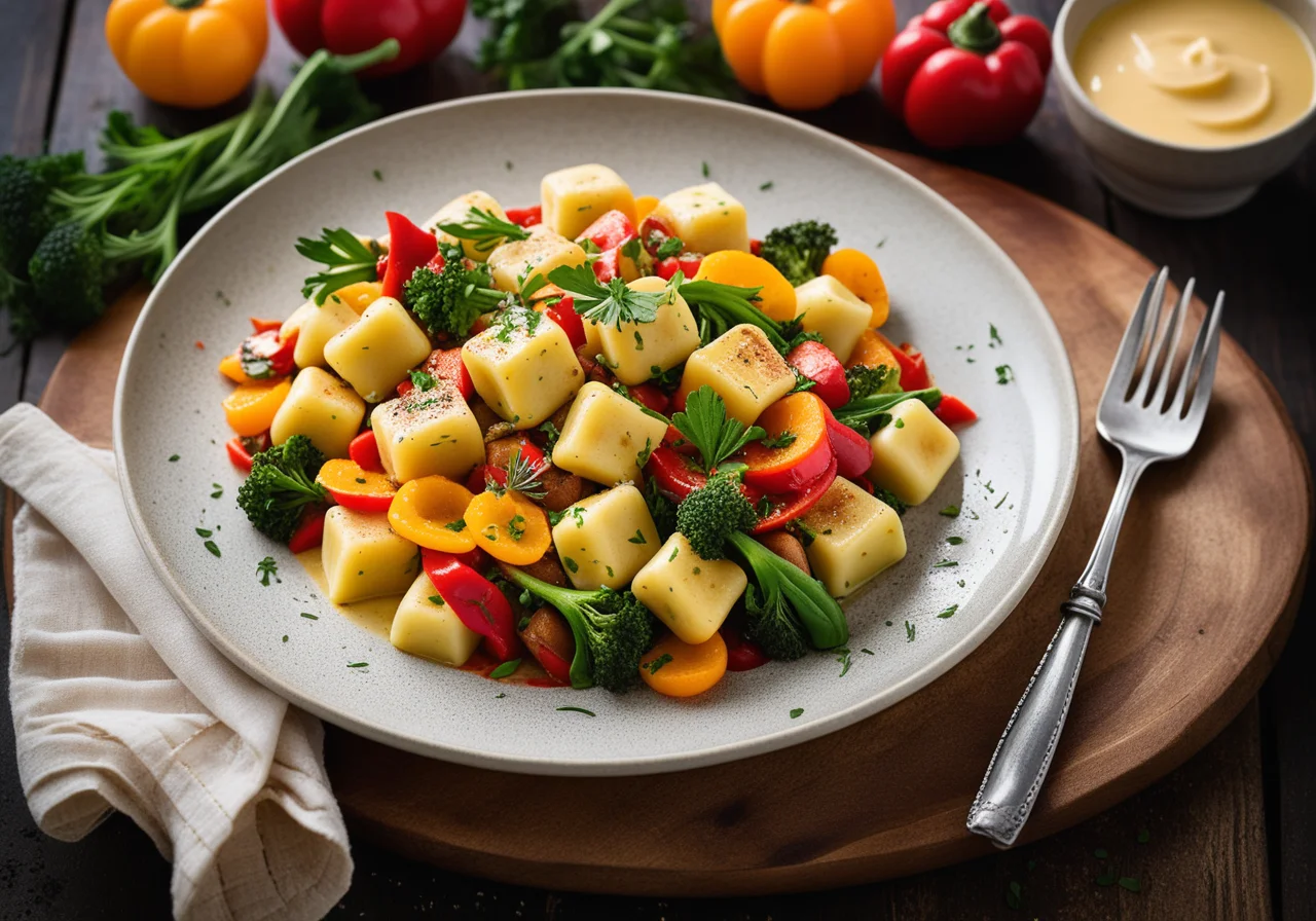 Herb Potato Gnocchi with Vegetables