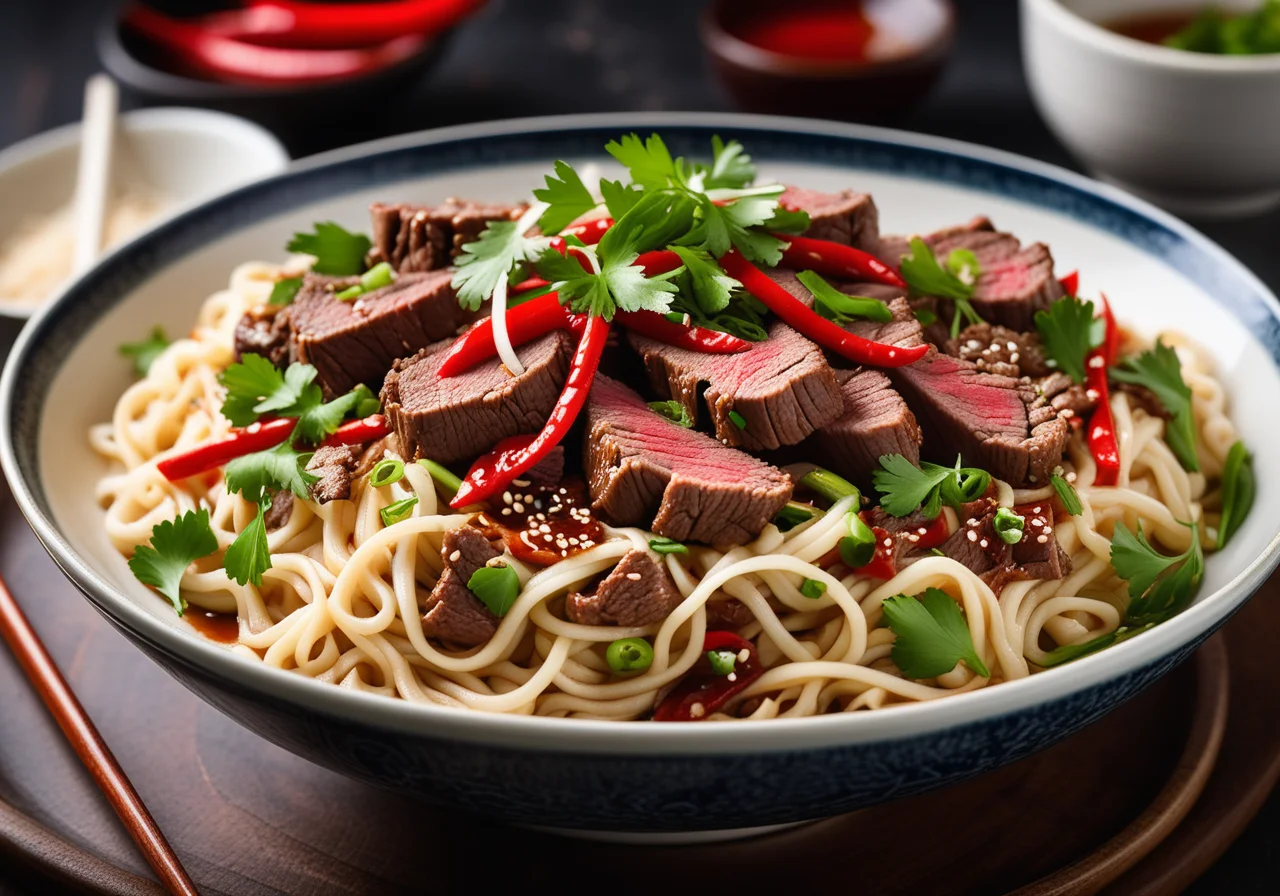 Fried Beef with Noodles