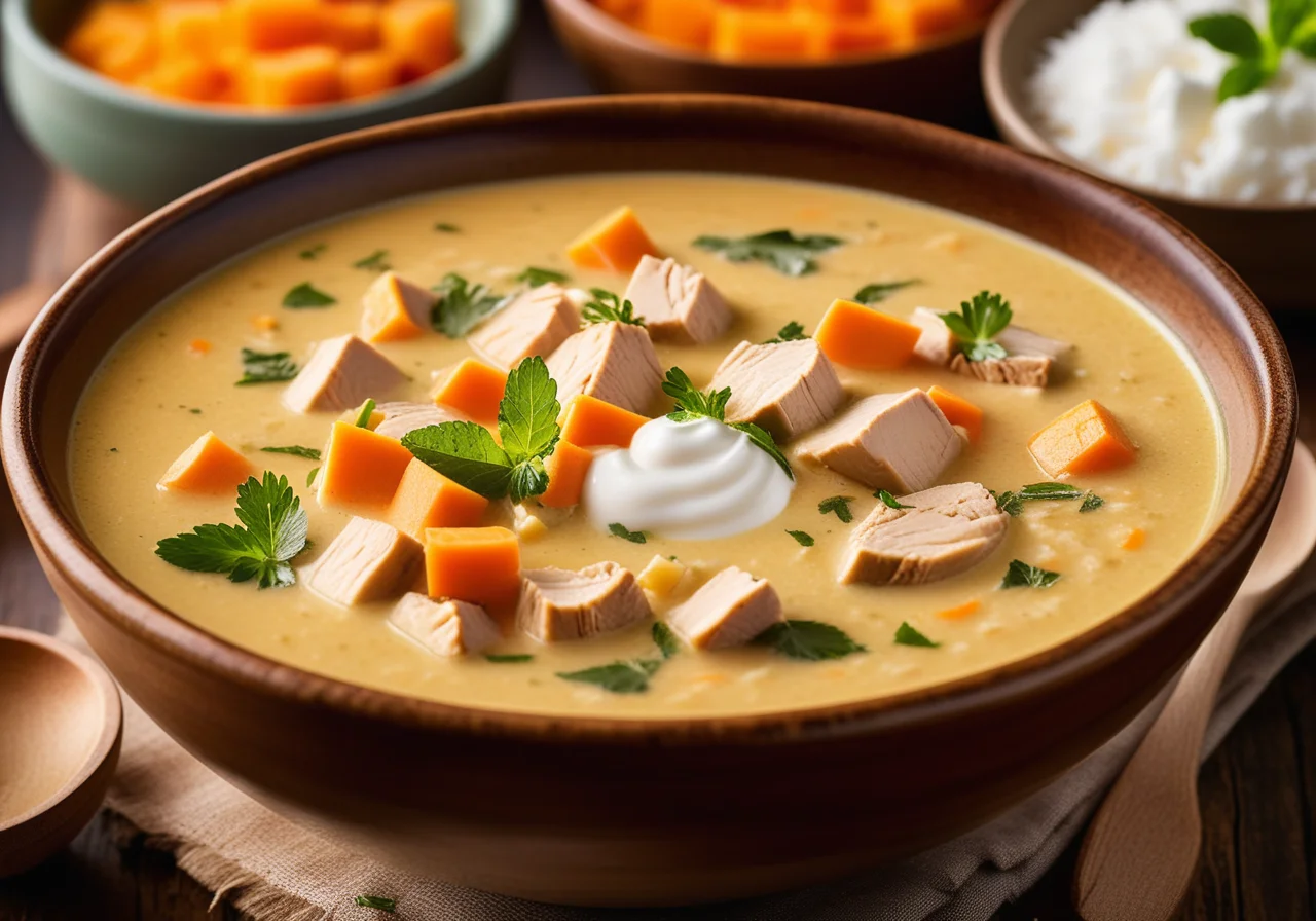 Potato Chicken Soup with Curry