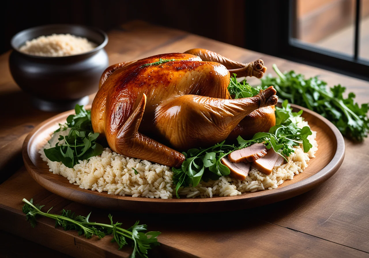 Turkey with Spiced Rice