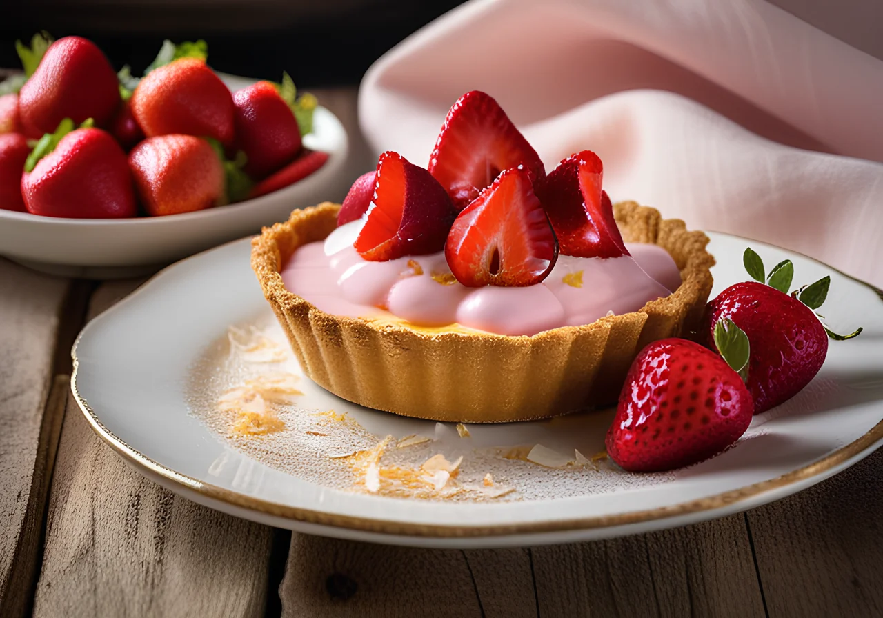 Strawberry Mousse Tart