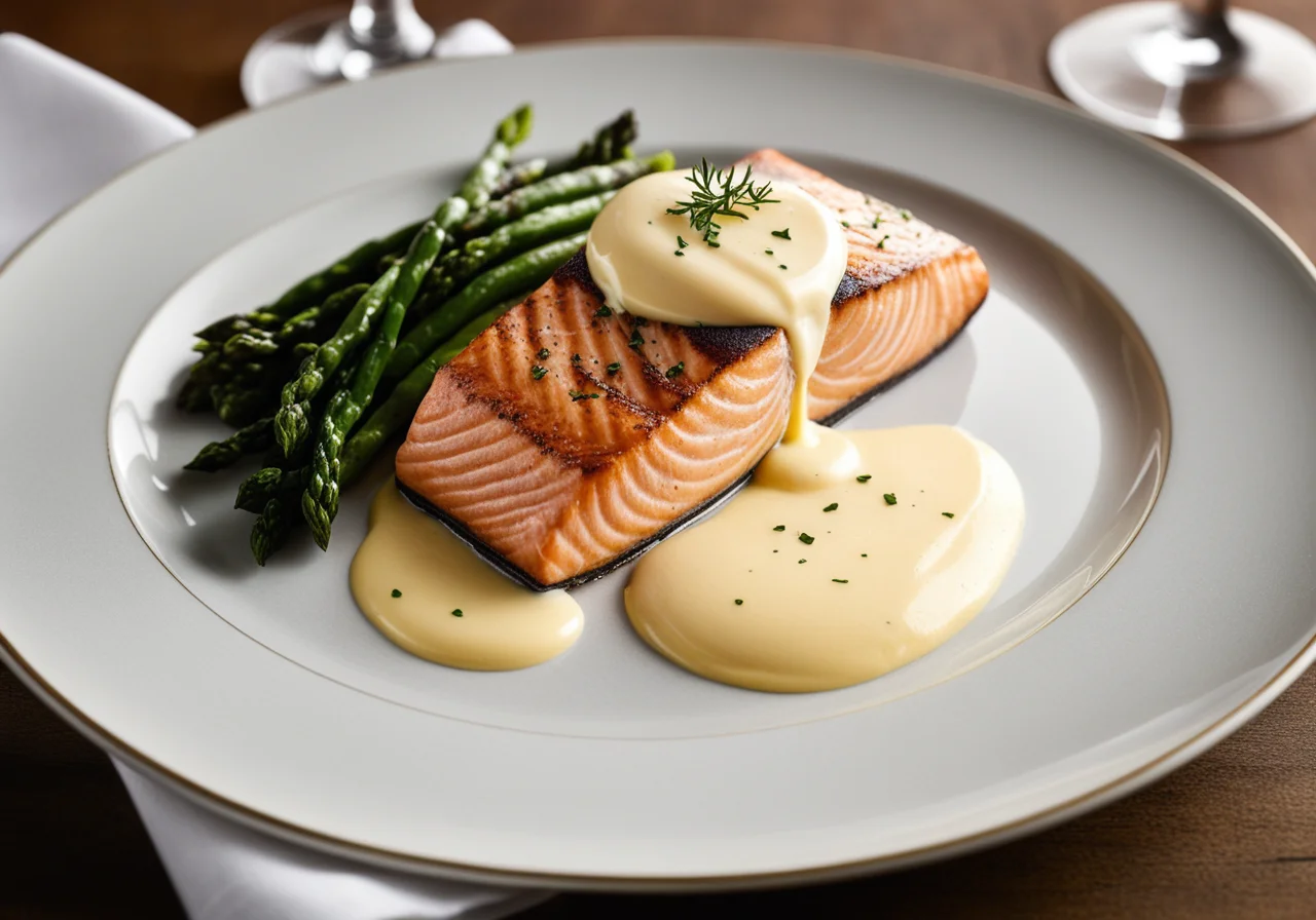 Salmon with Hollandaise Sauce