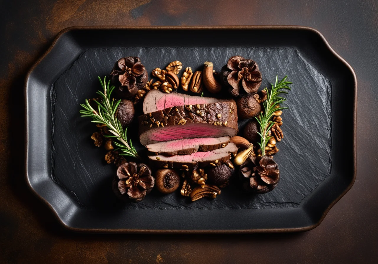 Venison Roast with Morel Mushrooms
