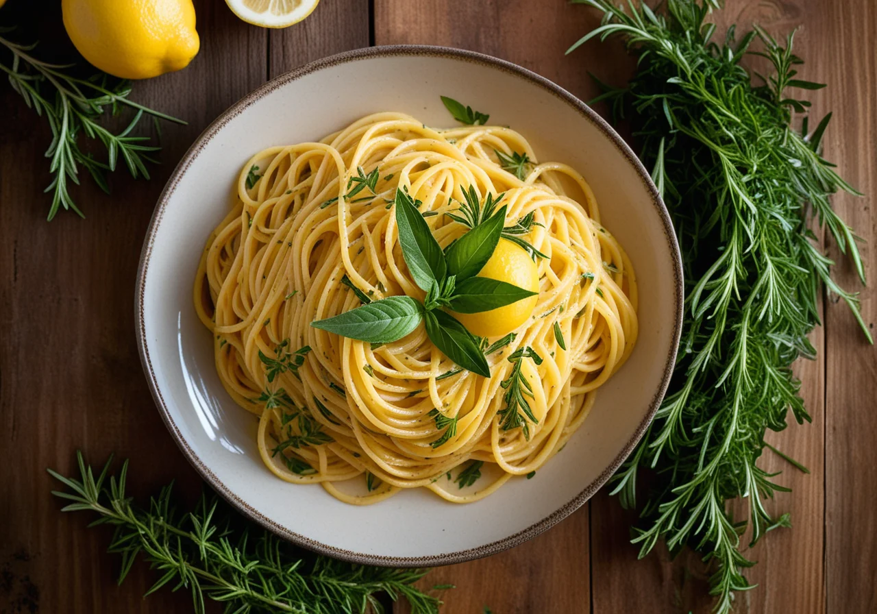 Spaghetti with Fresh Herbs