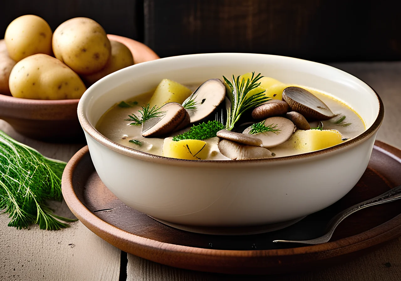 Creamy Mushroom and Potato Stew