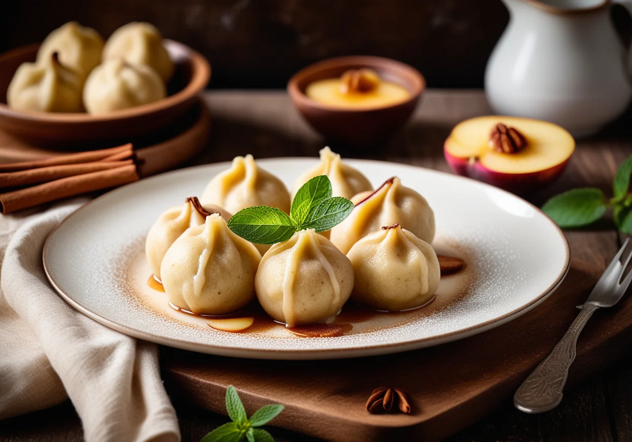 Quark Dumplings with Pears