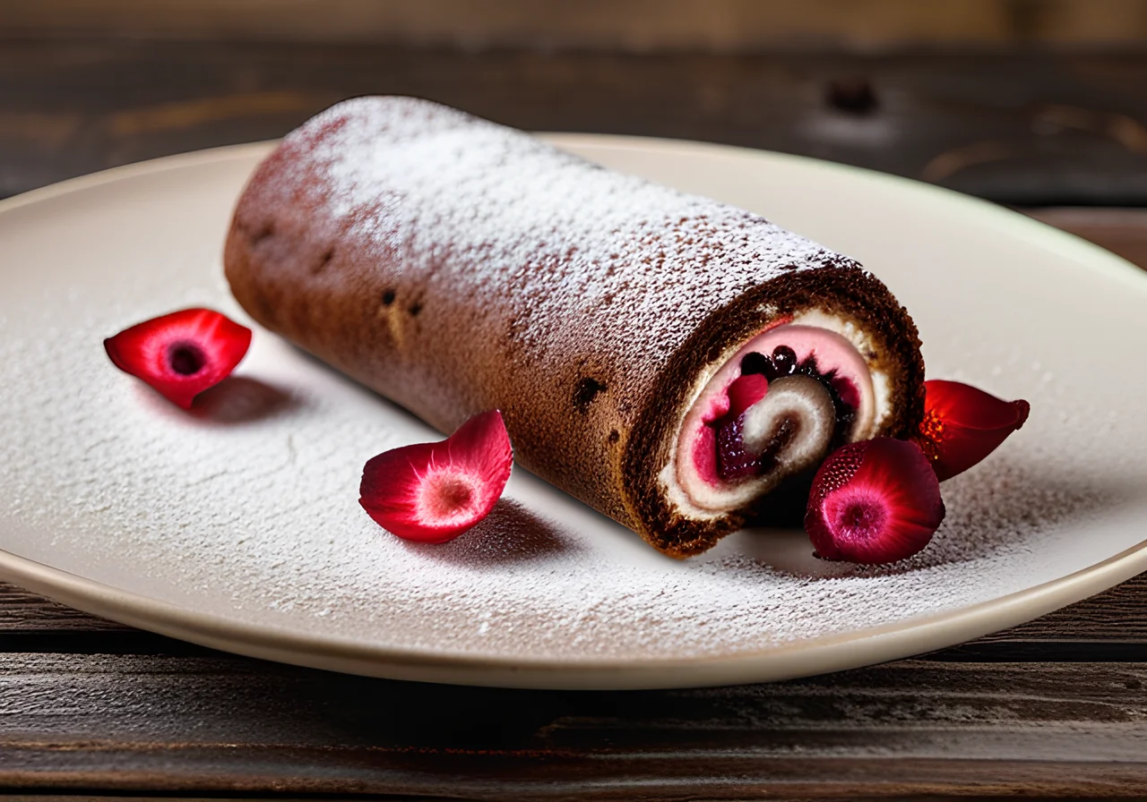 Chocolate Berry Roll