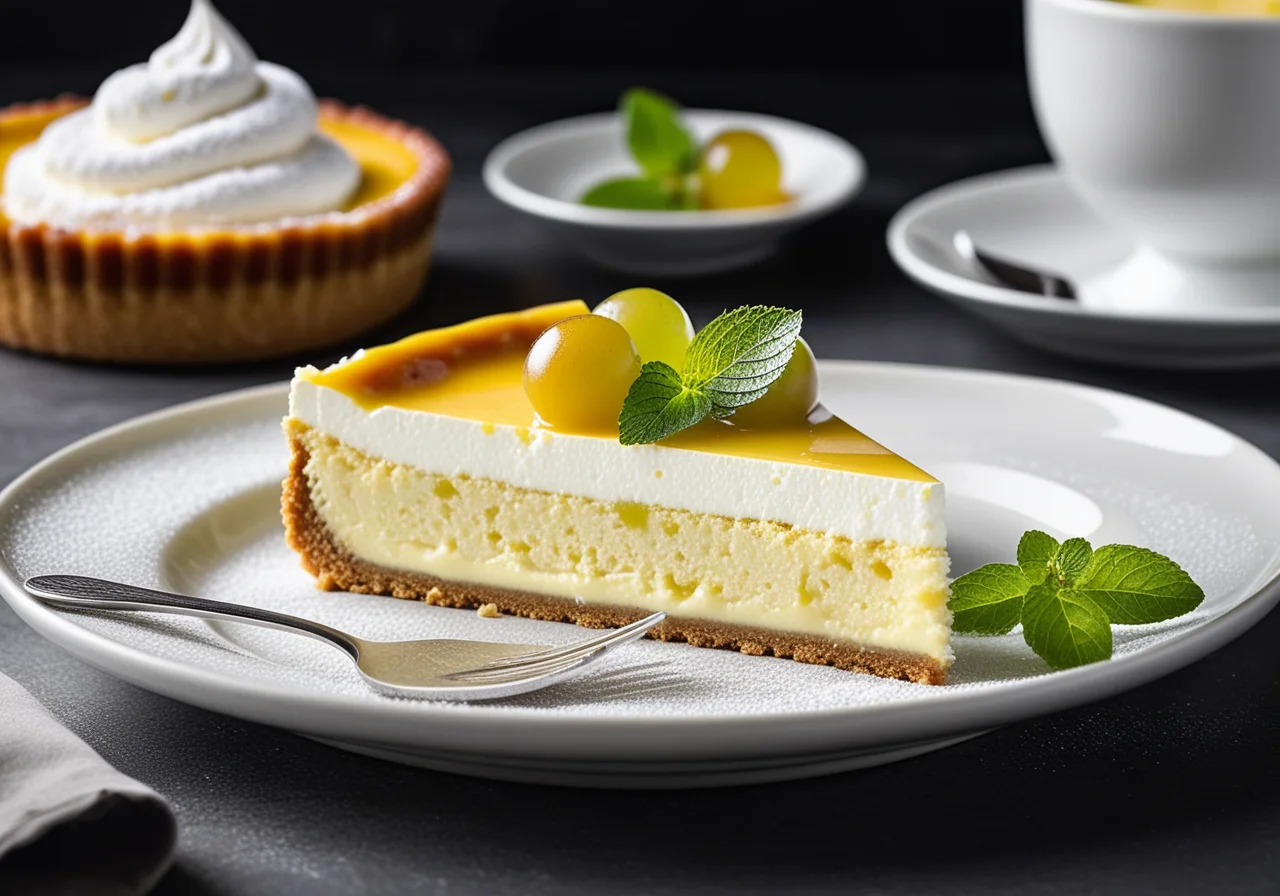 Cheesecake with Gooseberries