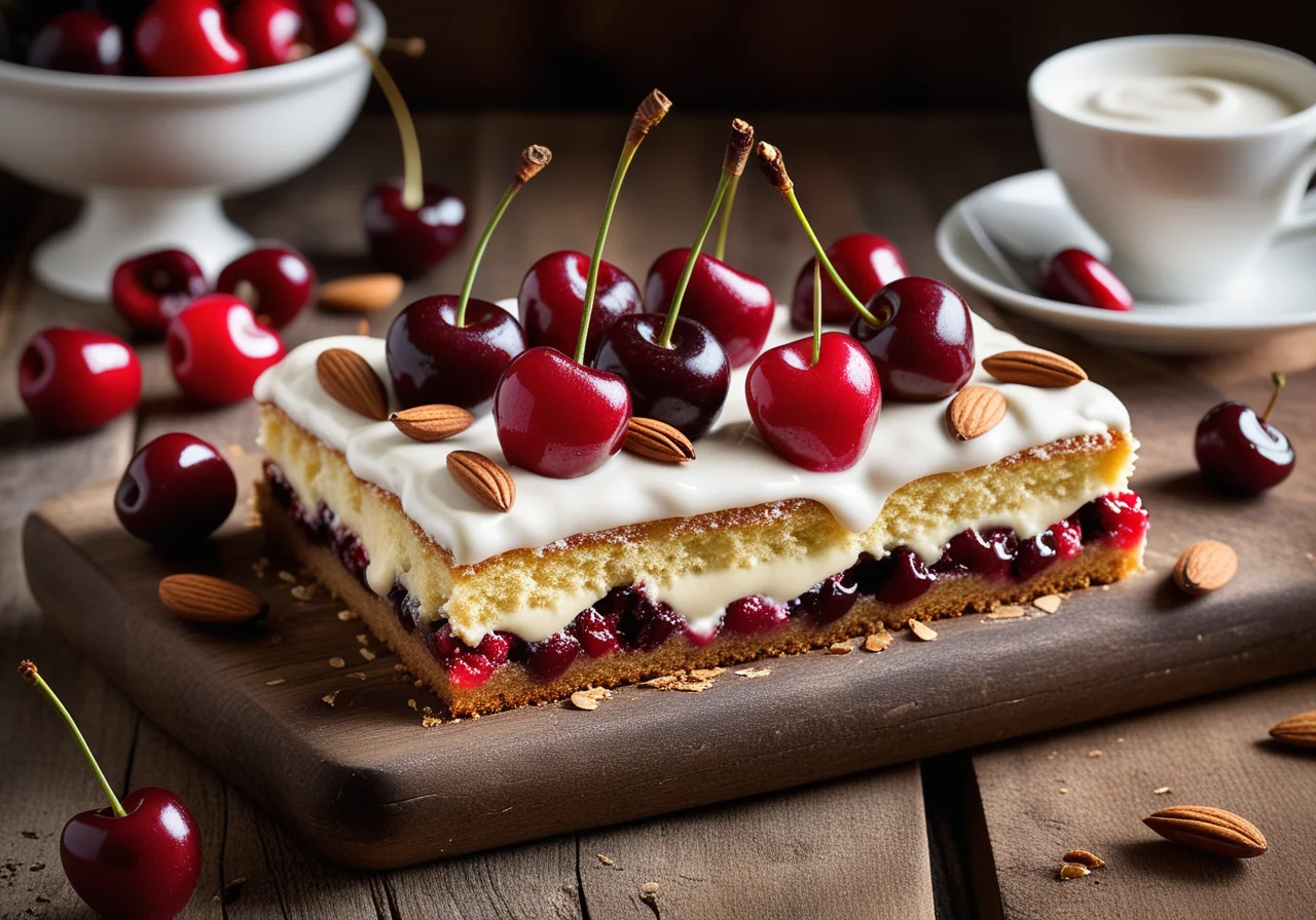 Cream Cheese Cherry Cake