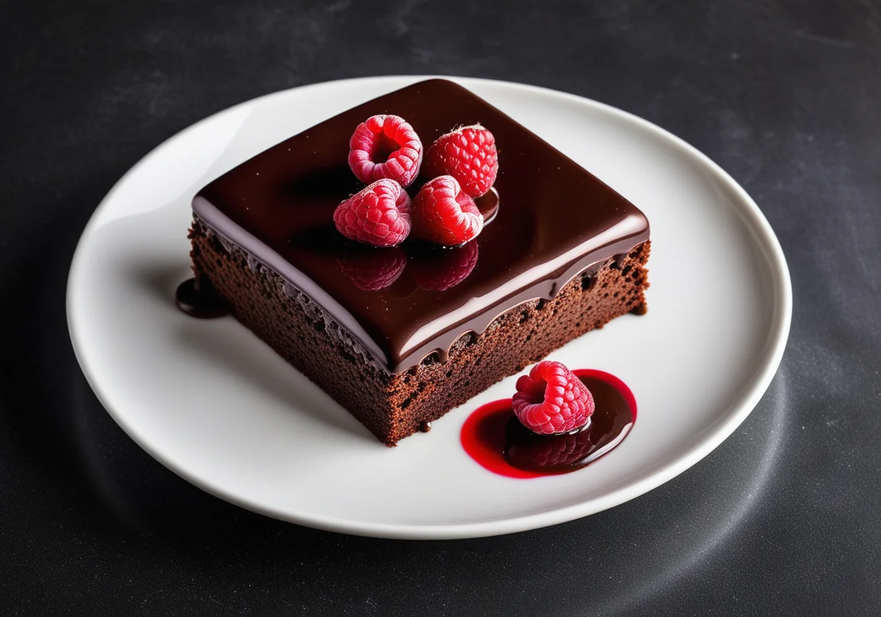 Chocolate Cake with Passion Fruit