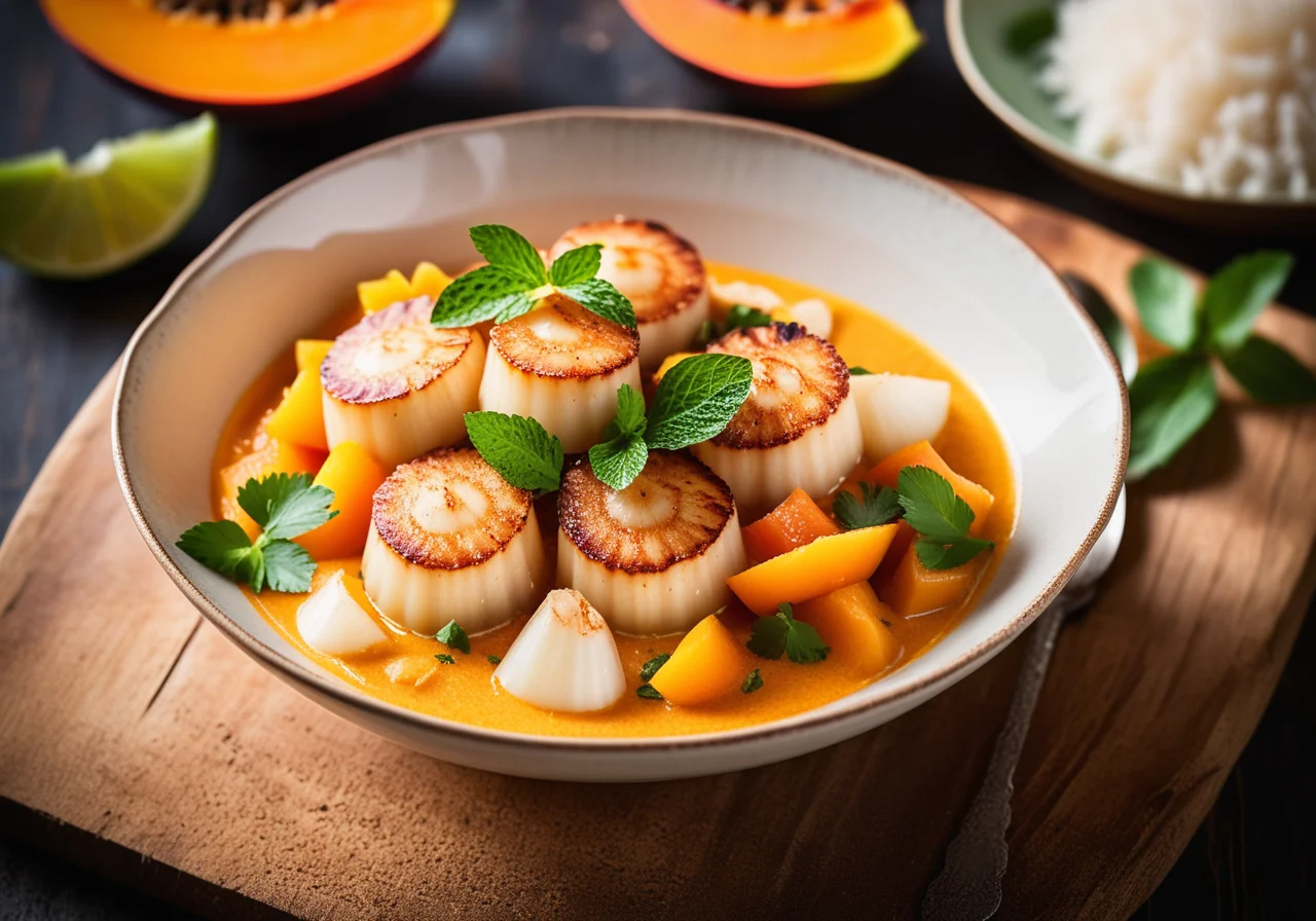 Fruity Scallop Curry