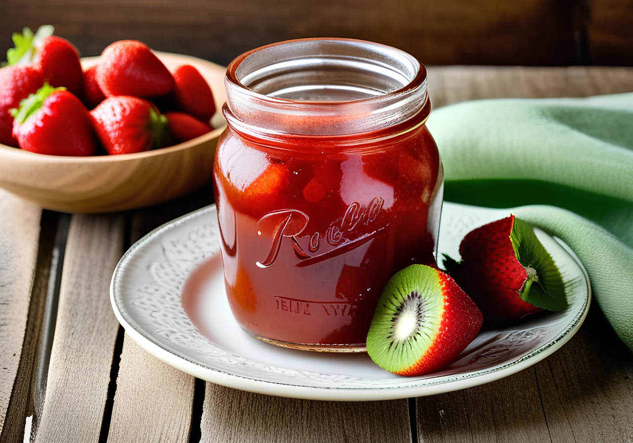Strawberry-ginger Marmalade with Kiwi