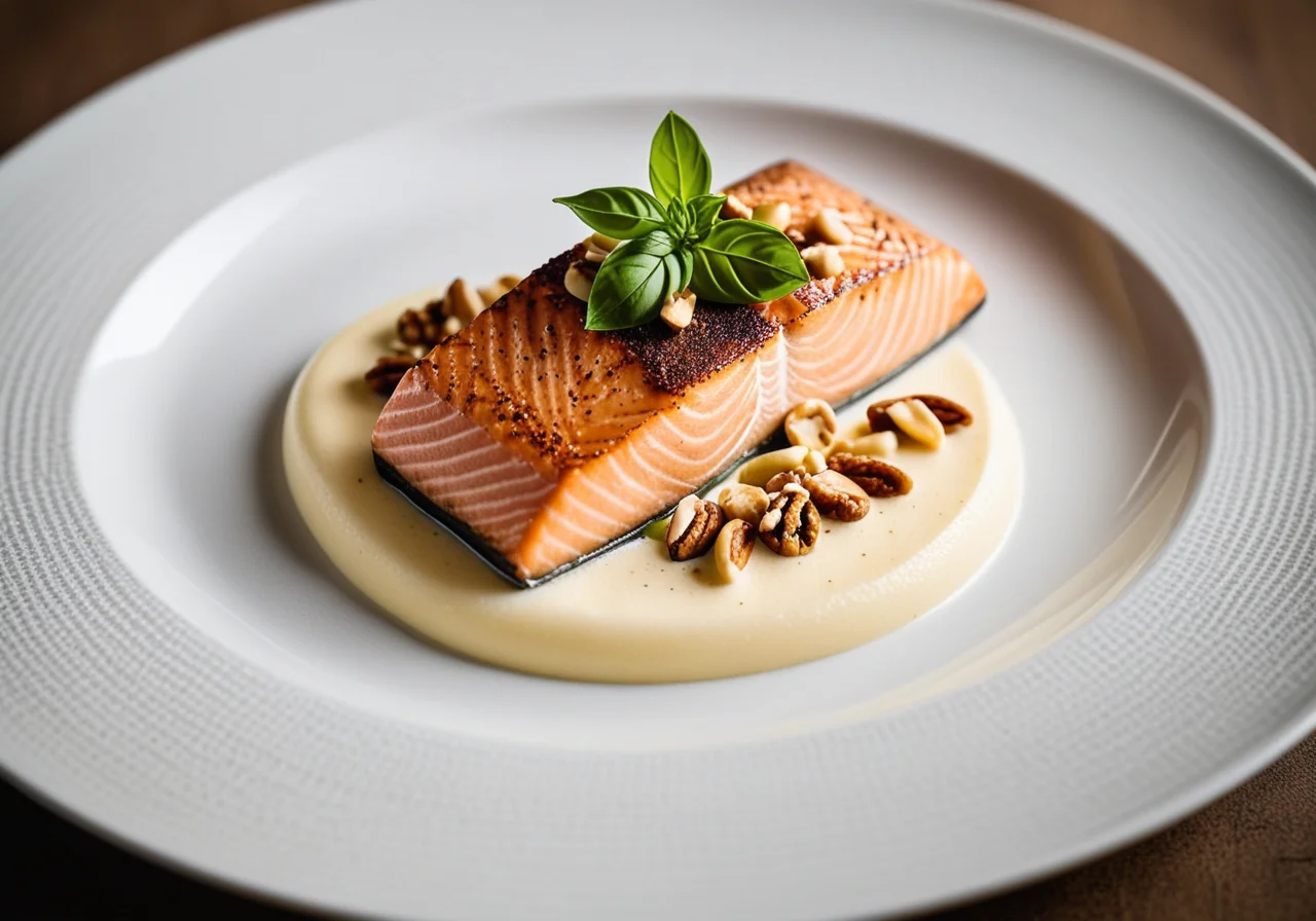 Salmon with Potato Foam