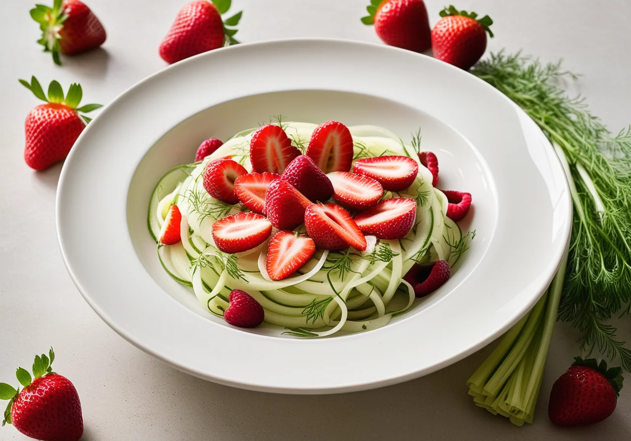Fennel-Strawberry Salad with Lime and Lemon Balm