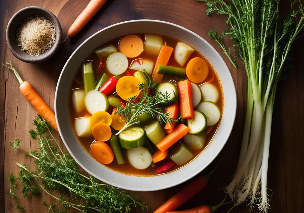 Pickled Vegetables in Chili Broth