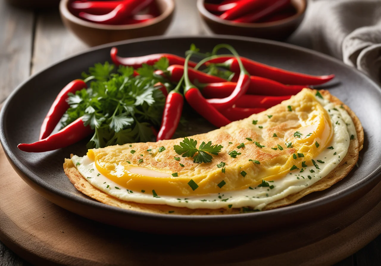 Chili Cod Omelette
