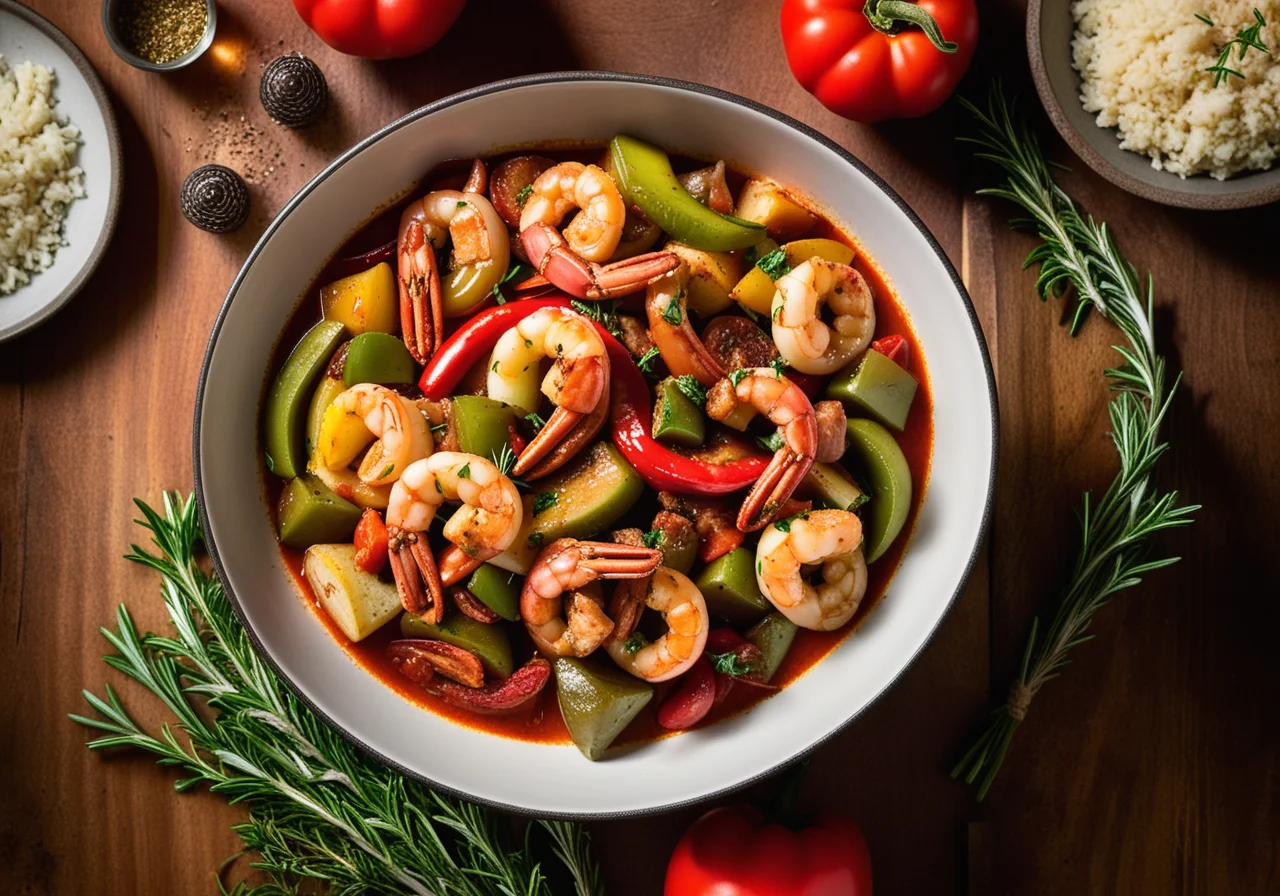 Braised Vegetables with Turkey Legs