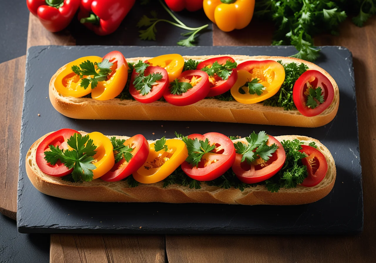 Vegetable-Filled Baguette