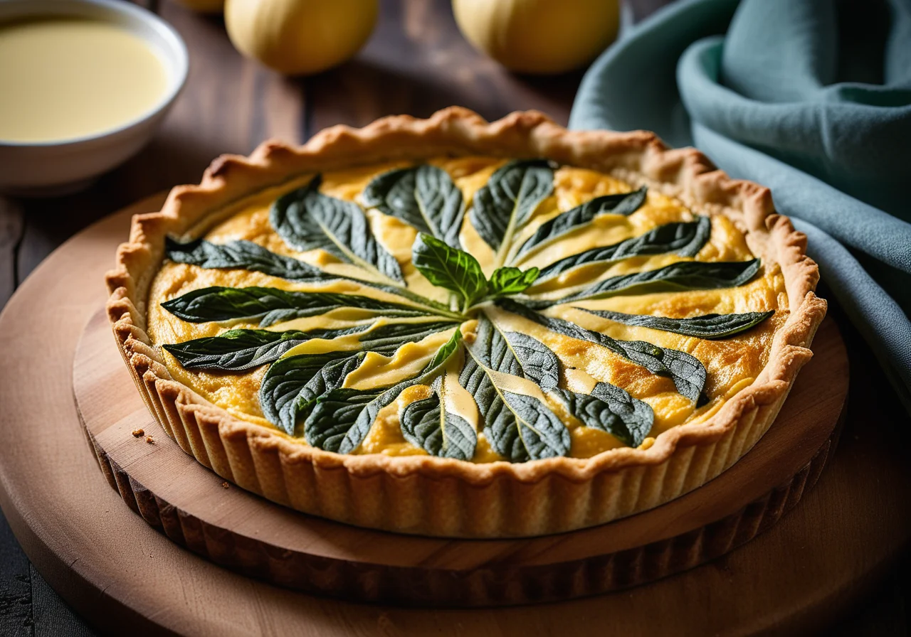 Vegan Swiss Chard Quiche