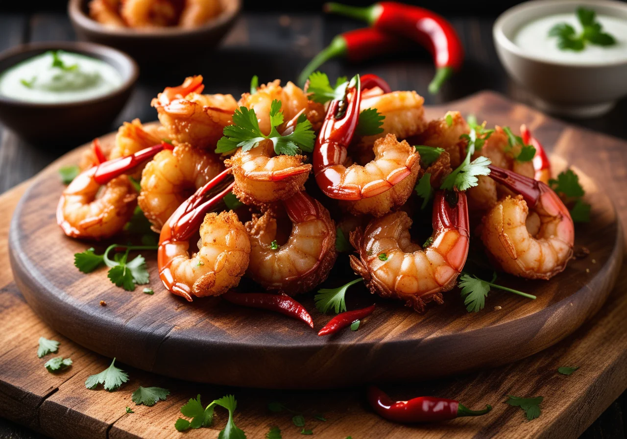 Fried Shrimp with Chili Sauce