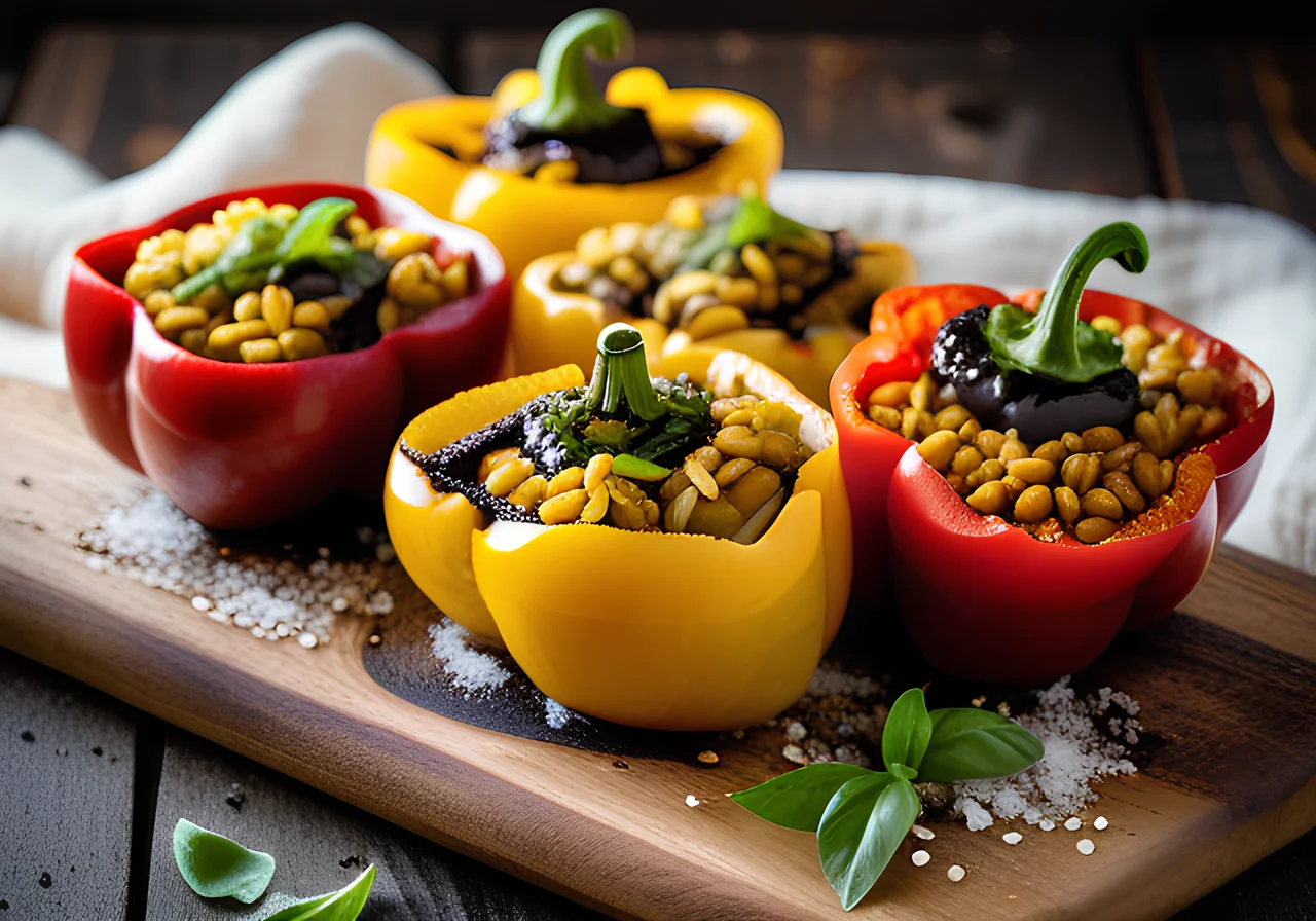 Vegetarian Stuffed Bell Peppers