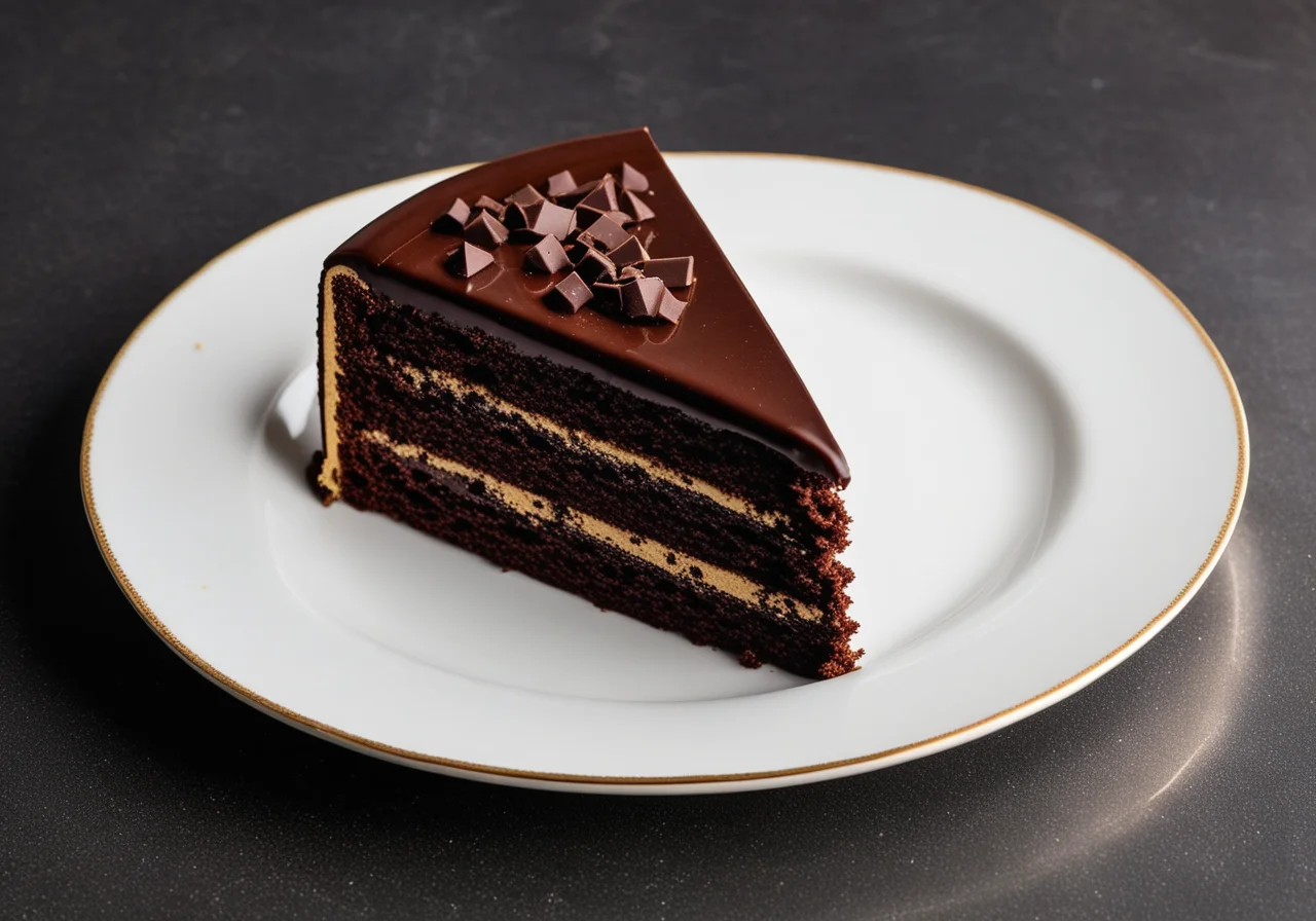 Chocolate Cake with Cookie Crust