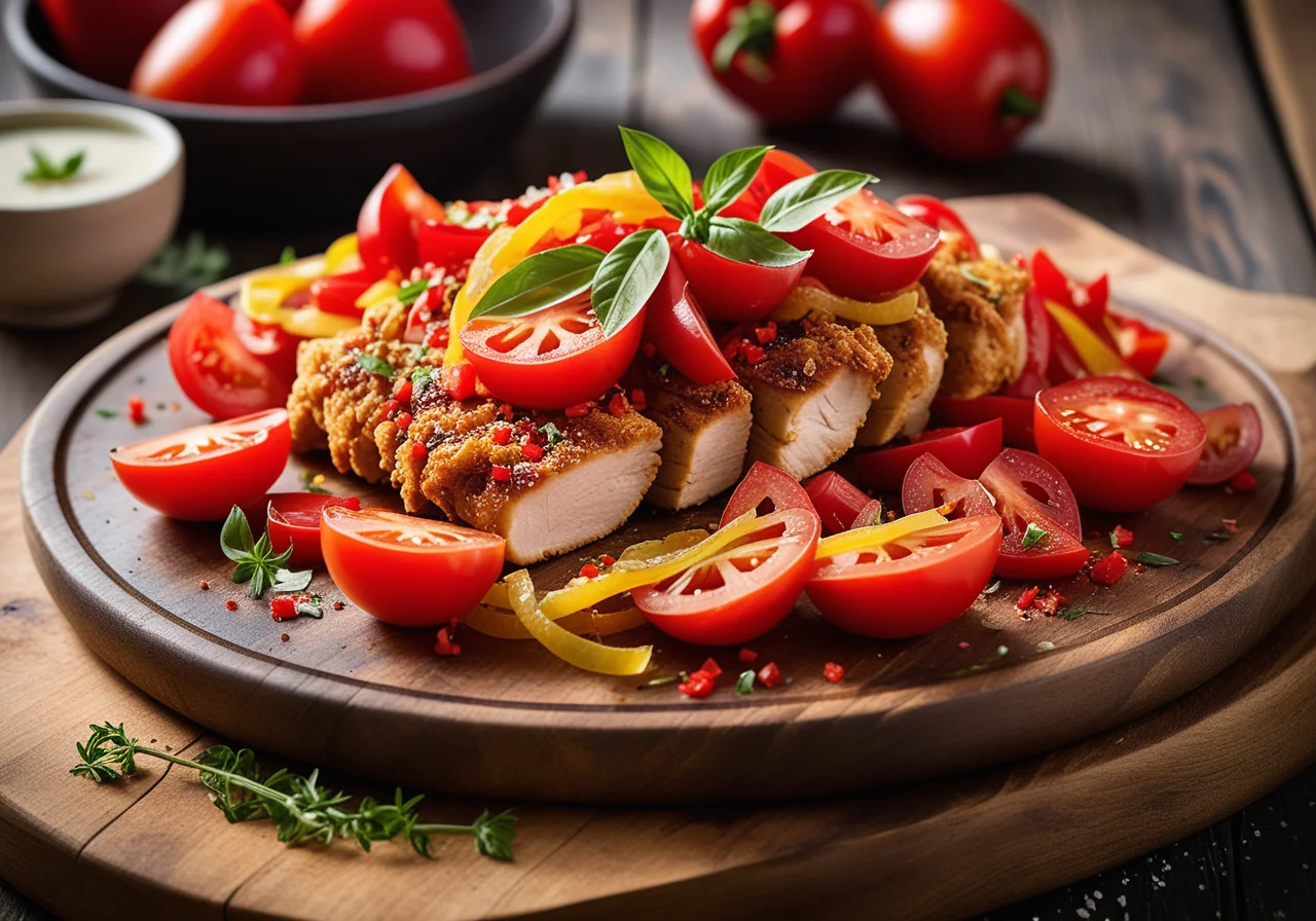 Crispy Chicken Breast with Vegetables