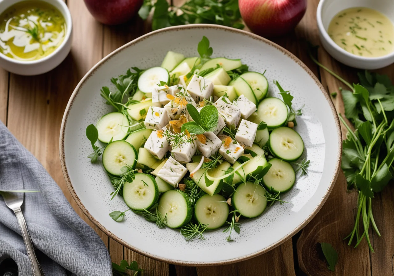 Herring Salad with Apple and Cucumber