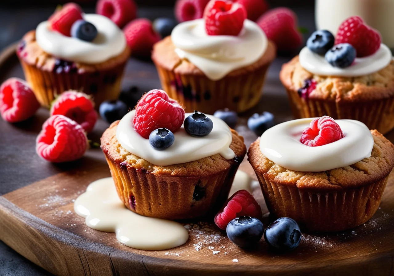Yogurt Fruit Muffins