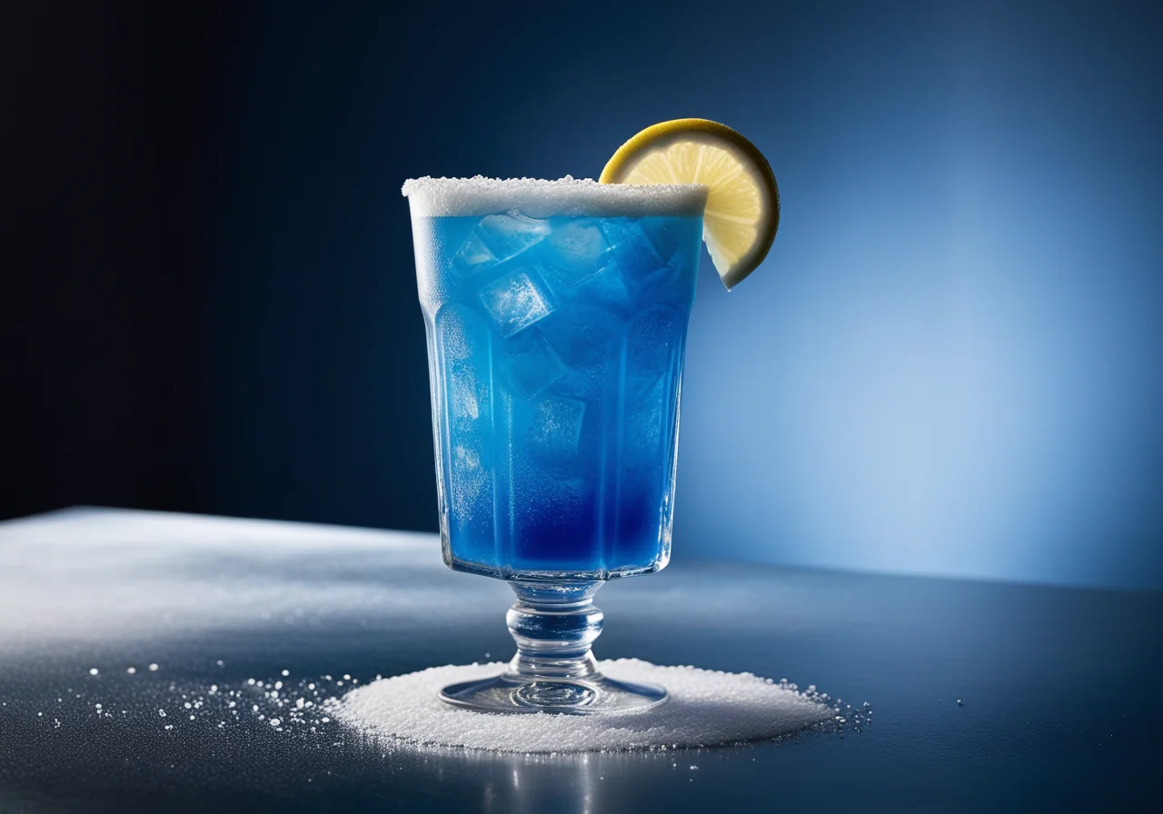 Blue Ocean (Blue Curacao Milk Drink)