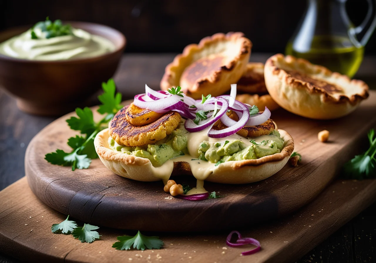 Pita Bread with Vegetables