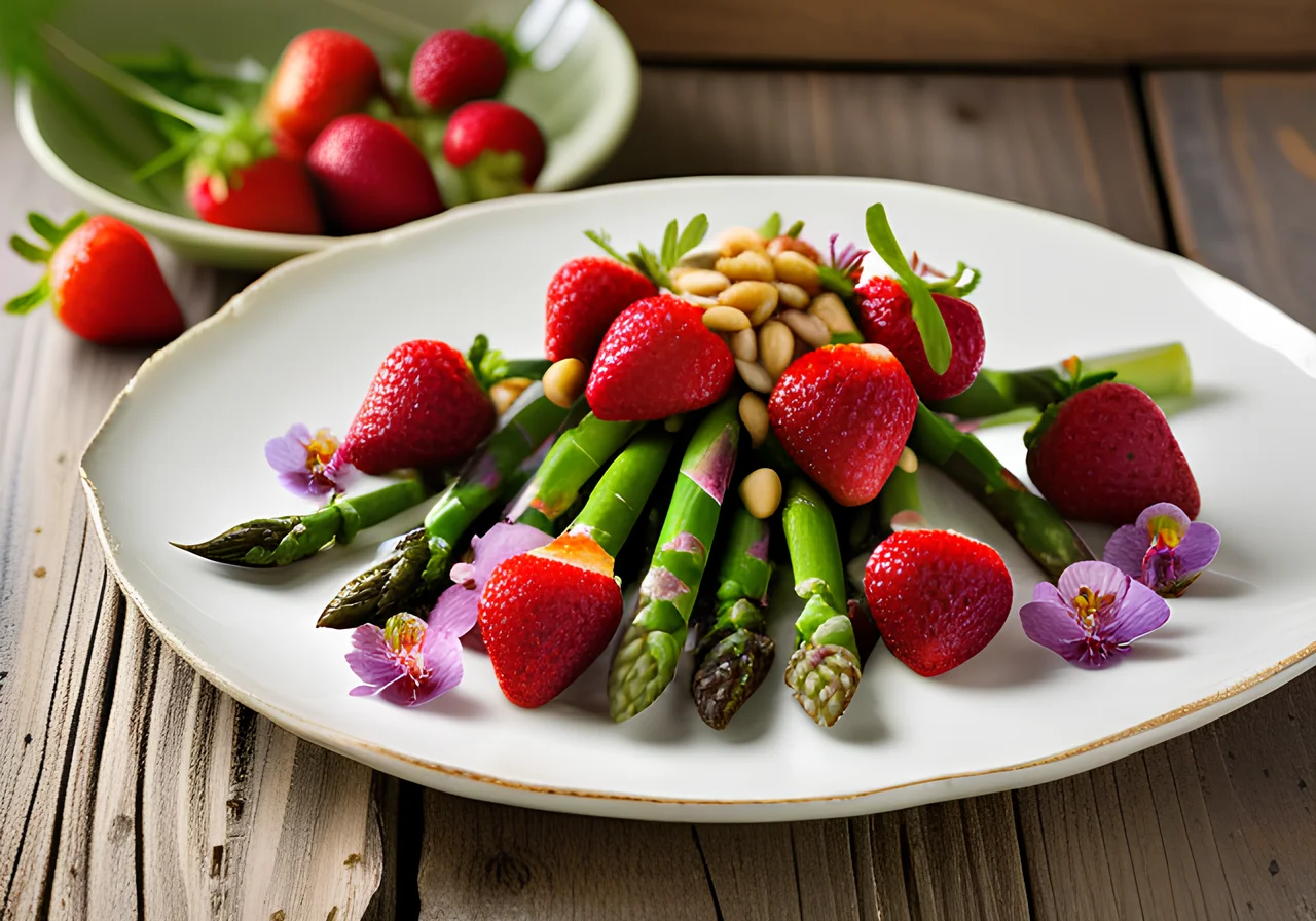 Asparagus Salad with Strawberries