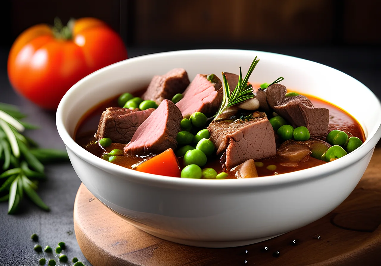 Beef and Pea Pot