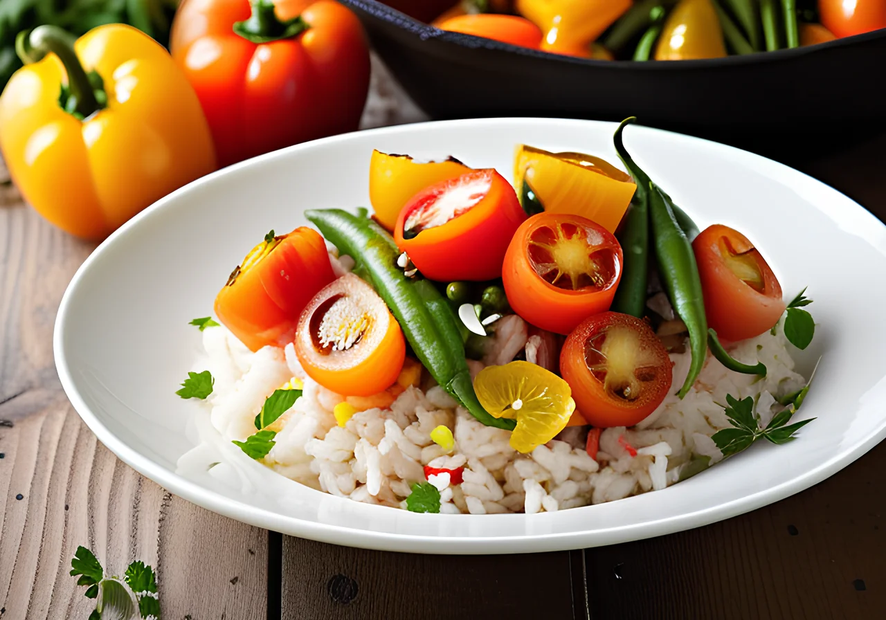 Bell Pepper Rice Skillet