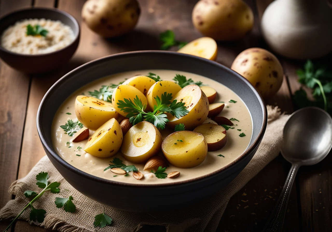 Dum Aloo (Potatoes in Nut Sauce)