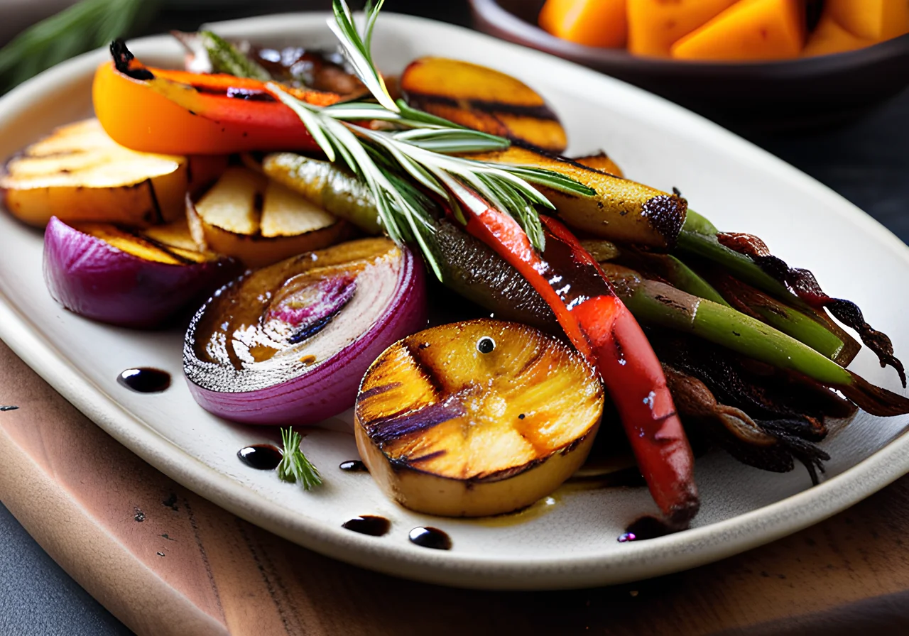 Grilled Autumn Vegetables with Rosemary