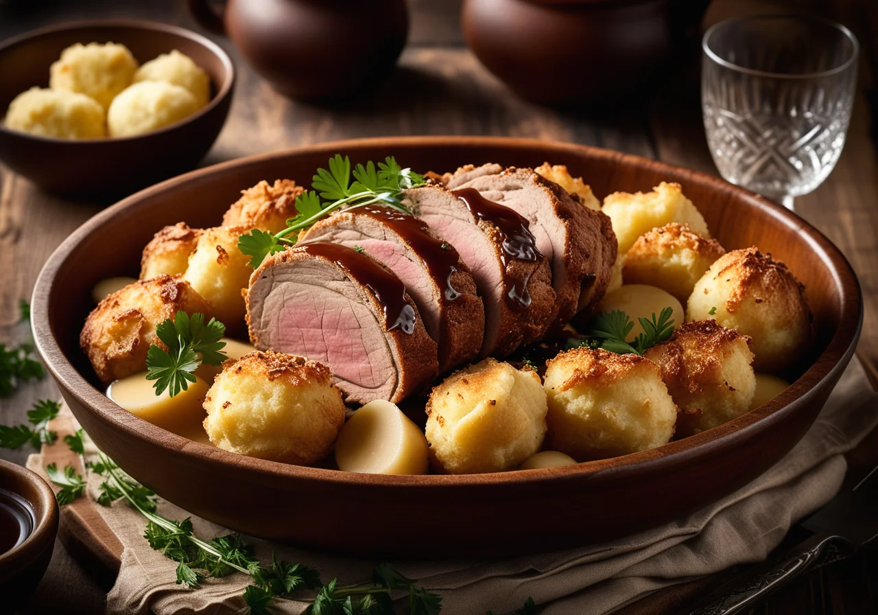 Pork Roast with Dumplings