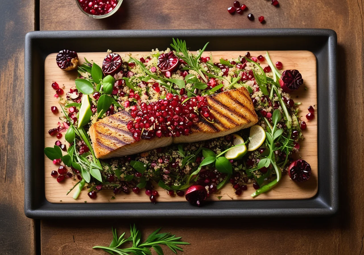 Quinoa Salad with Grilled Fish