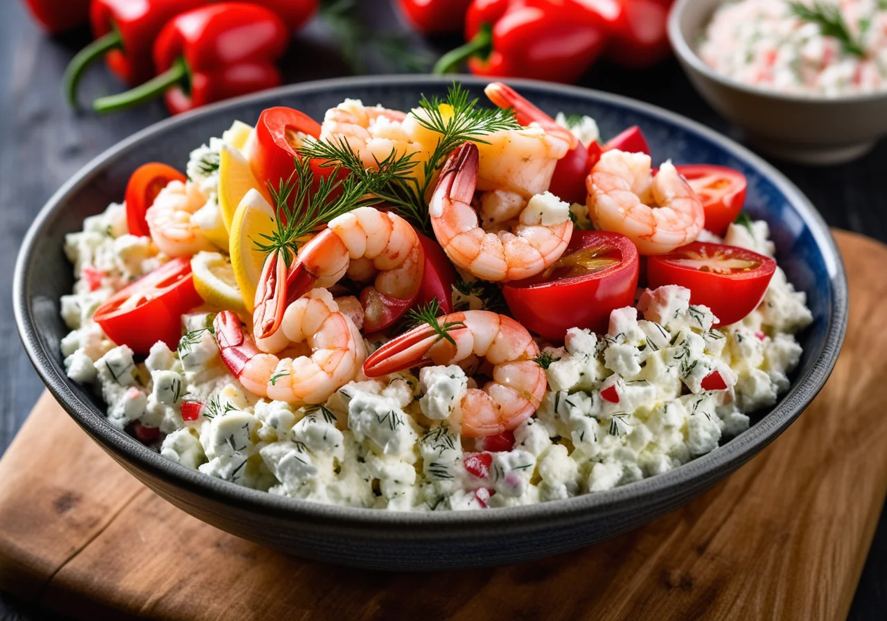 Salad with Shrimp and Tuna