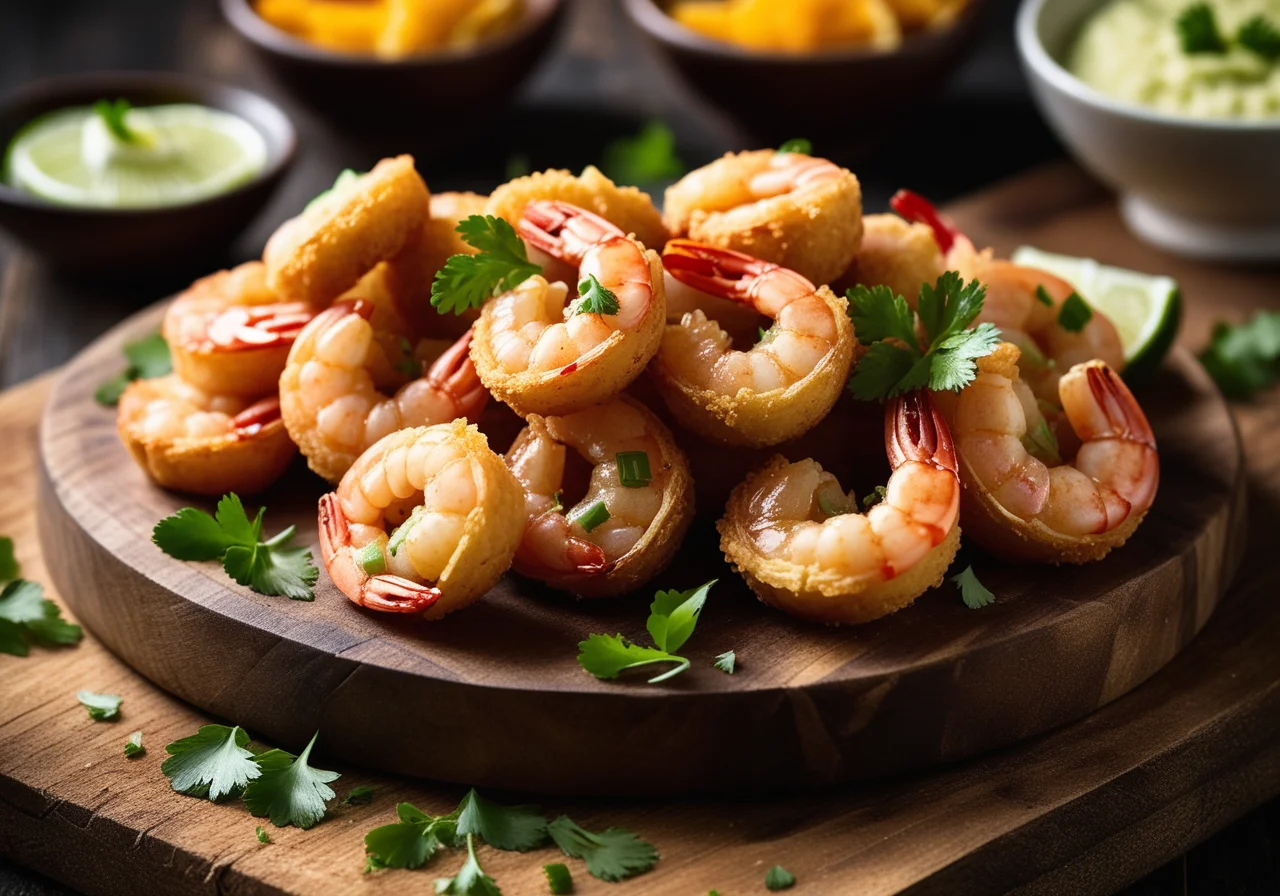 Shrimps in Dough Coating Thai Style