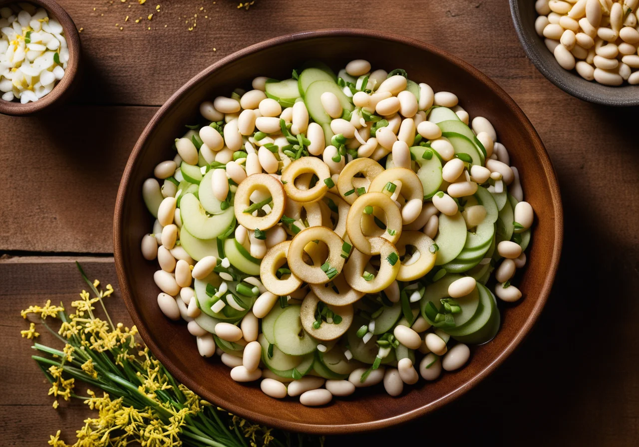 Thick Bean Apple Salad