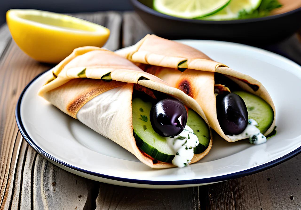 Turkey Gyro in a Roll